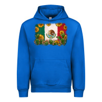 Cobalt mexican flag Urban Hoodie - Zillion Design Studio
