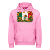 Fuchsia Pink mexican flag Urban Hoodie - Zillion Design Studio