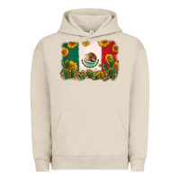 Pigment French Oak mexican flag Urban Hoodie - Zillion Design Studio