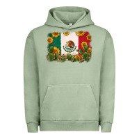 Pigment Oil Green mexican flag Urban Hoodie - Zillion Design Studio