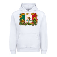 White mexican flag Urban Hoodie - Zillion Design Studio