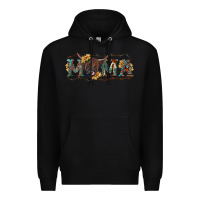 Black western mama with highland cow Premium Hoodie - RanaPortraitStore