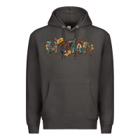 Smoke western mama with highland cow Premium Hoodie - RanaPortraitStore