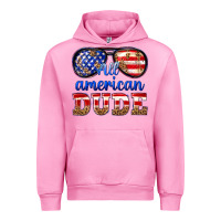 Fuchsia Pink all american dude Urban Hoodie - texasbilliewilder