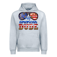 Heather Grey all american dude Urban Hoodie - texasbilliewilder