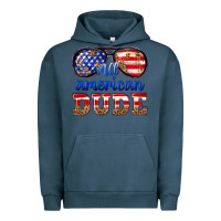 Pigment Midnight Navy all american dude Urban Hoodie - texasbilliewilder