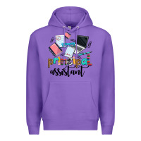 Purple principal assistant Premium Hoodie - AdoDesignShop