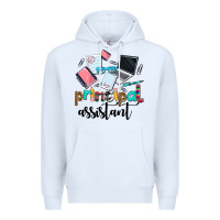 White principal assistant Premium Hoodie - AdoDesignShop