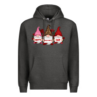 Charcoal Heather happy valentine's day dno es with rose Premium Hoodie - RanaPortraitStore