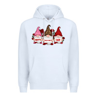 White happy valentine's day dno es with rose Premium Hoodie - RanaPortraitStore