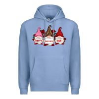 Colony Blue happy valentine's day dno es with rose Premium Hoodie - RanaPortraitStore