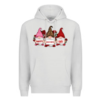 Dove Grey happy valentine's day dno es with rose Premium Hoodie - RanaPortraitStore
