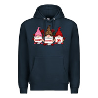 Navy happy valentine's day dno es with rose Premium Hoodie - RanaPortraitStore