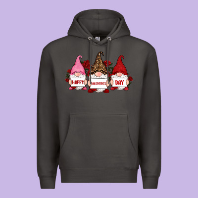 Happy Valentine's Day Dno Es With Rose Premium Hoodie Designed By Ranaportraitstore