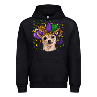 Mardi Gras Hat Chihuahua Urban Hoodie | Teevron