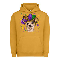 Pigment Peanut Butter mardi gras hat chihuahua Urban Hoodie - RanaPortraitStore