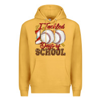 I Tackled 100days Of School Baseball Premium Hoodie | Teevron