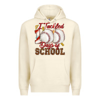 Sandshell i tackled 100days of school baseball Premium Hoodie - texasbilliewilder