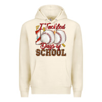 Tofu i tackled 100days of school baseball Premium Hoodie - texasbilliewilder