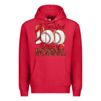 Cardinal i tackled 100days of school baseball Premium Hoodie - texasbilliewilder