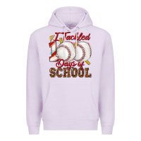Lilac i tackled 100days of school baseball Premium Hoodie - texasbilliewilder
