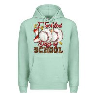 Seafoam i tackled 100days of school baseball Premium Hoodie - texasbilliewilder