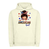 Pigment Pistachio all american girl messy bun Urban Hoodie - texasbilliewilder