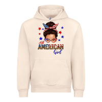 Sandshell all american girl messy bun Urban Hoodie - texasbilliewilder