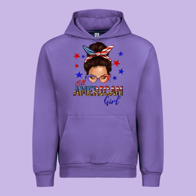 Urban Hoodie all american girl messy bun