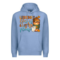 Colony Blue leggins leaves and lattes Premium Hoodie - Zillion Design Studio