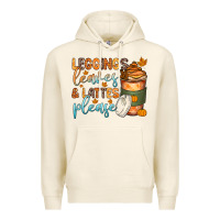Tofu leggins leaves and lattes Premium Hoodie - Zillion Design Studio
