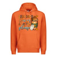 Carrot leggins leaves and lattes Premium Hoodie - Zillion Design Studio