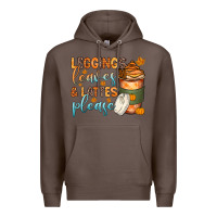 Coffee leggins leaves and lattes Premium Hoodie - Zillion Design Studio
