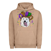 Pigment Burro mardi gras hat  white shepherd Urban Hoodie - RanaPortraitStore