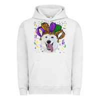 Pigment Lunar Rock mardi gras hat  white shepherd Urban Hoodie - RanaPortraitStore