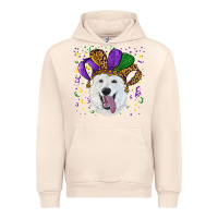 Sandshell mardi gras hat  white shepherd Urban Hoodie - RanaPortraitStore