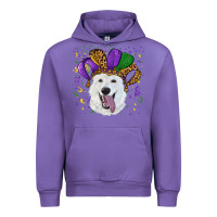 Tulip mardi gras hat  white shepherd Urban Hoodie - RanaPortraitStore