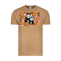 Vintage Camel Mama Panda And Baby Panda Vintage Tee - Artiststas