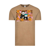 Vintage Coffee Mama Panda And Baby Panda Vintage Tee - Artiststas