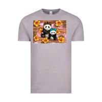 Vintage Zinc Mama Panda And Baby Panda Vintage Tee - Artiststas