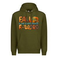 Army Green fall is my second favorite f word Premium Hoodie - Zillion Design Studio