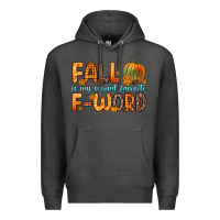 Charcoal Heather fall is my second favorite f word Premium Hoodie - Zillion Design Studio