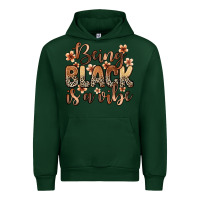 Foreset Green being black is a vibe Urban Hoodie - Zillion Design Studio