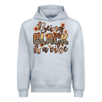 Heather Grey being black is a vibe Urban Hoodie - Zillion Design Studio