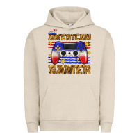 Pigment French Oak all american gamer Urban Hoodie - texasbilliewilder