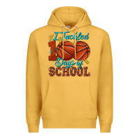 Mustard i tackled 100days of school basketball Premium Hoodie - texasbilliewilder