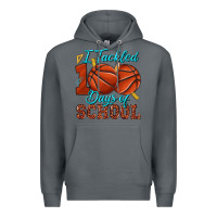 Rock i tackled 100days of school basketball Premium Hoodie - texasbilliewilder