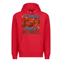 Red i tackled 100days of school basketball Premium Hoodie - texasbilliewilder