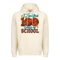 Tofu i tackled 100days of school basketball Premium Hoodie - texasbilliewilder