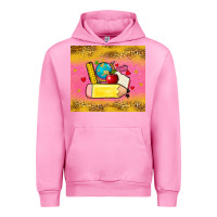 Fuchsia Pink back to school custom name Urban Hoodie - Zillion Design Studio